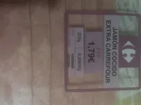 Jamón cocido extra Carrefour