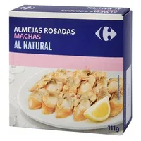Almejas rosadas machas al natural