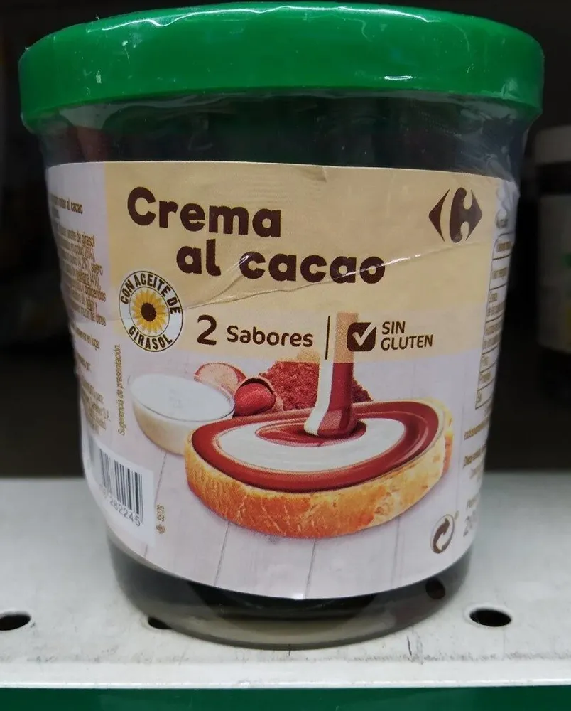 Crema de cacao y avellanas
