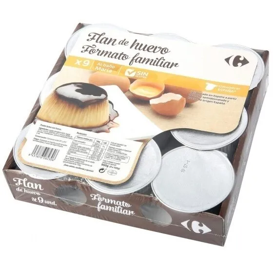 Flan de huevo familiar