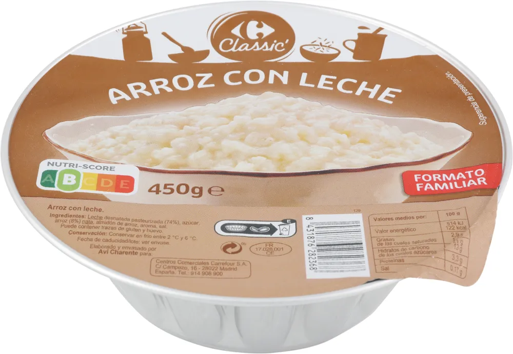 Arroz con leche