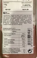 Paté tradicional campaña