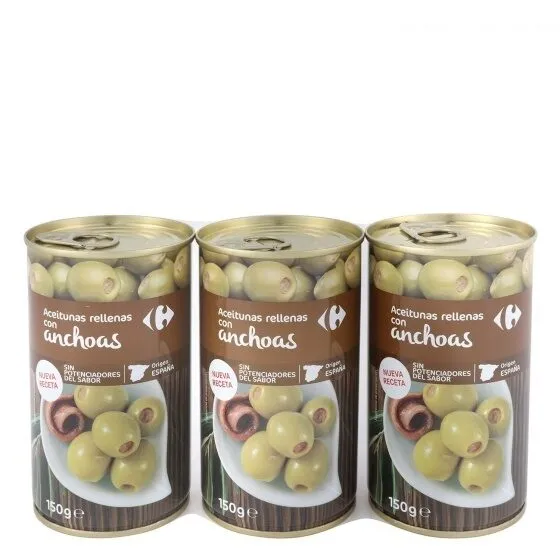 Aceituna manzanilla anchoa s/pote