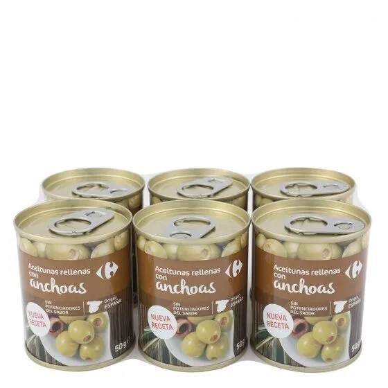 Aceituna manzanilla anchoa s/pote