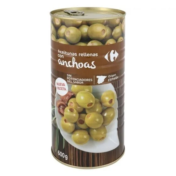 Aceituna manzanilla anchoa s/pote