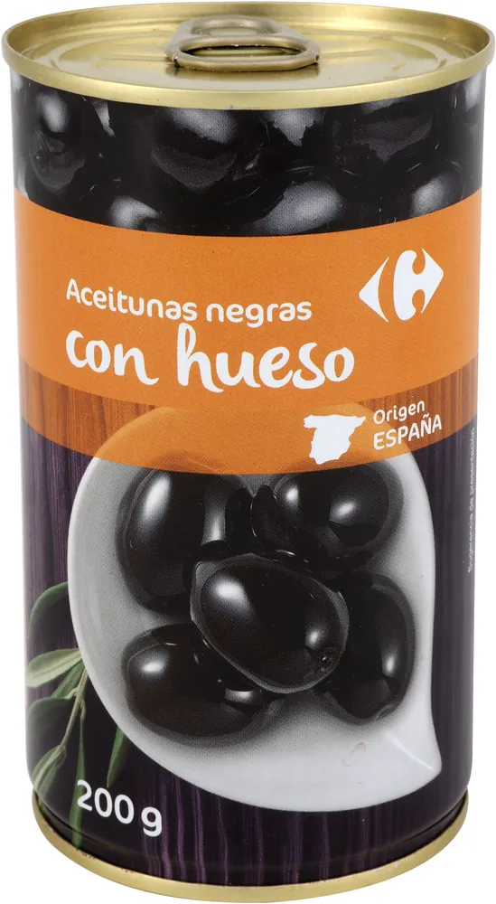 Aceitunas C/Hueso Negra Cacereña Lata