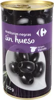 Aceitunas S/Hueso Negra Cacereña Carrefour Lata