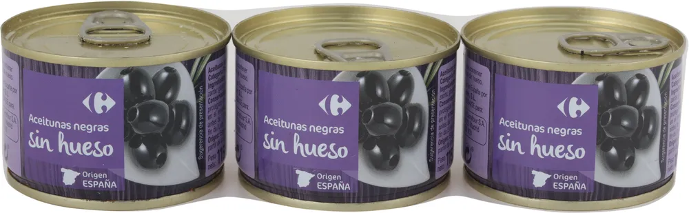 Aceitunas S/Hueso Negra Cac. Lata