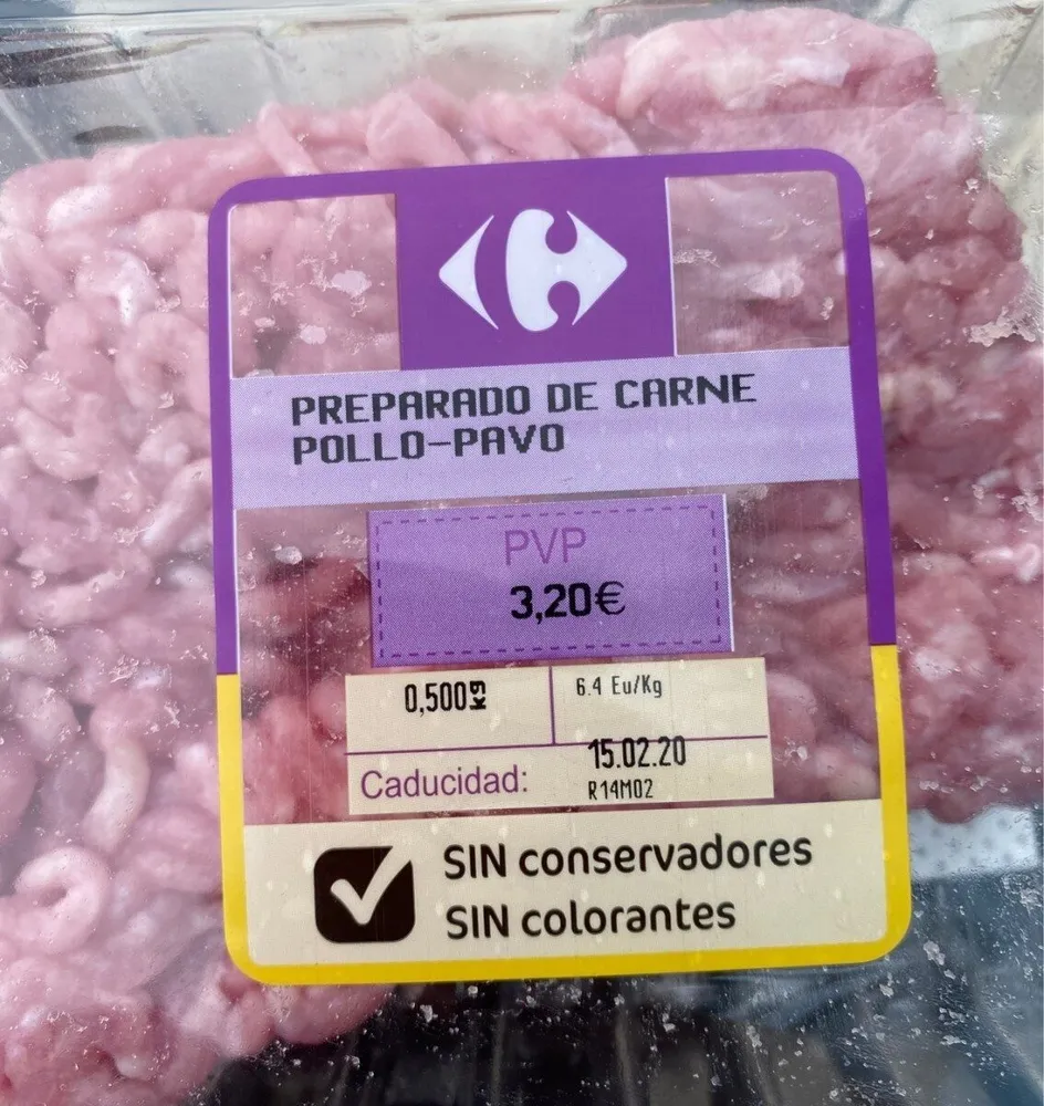 Carne picada pollo-pavo