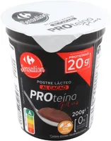 Postre 0% azucares añadidos chocolate proteina plus