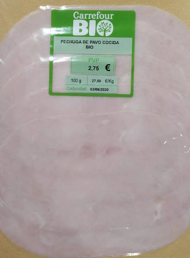 Pechuga de Pavo Cocida BIO