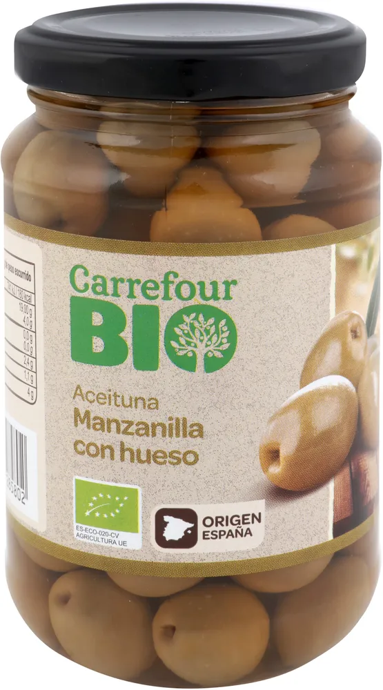 Aceituna De Manzanilla Entera Con Hueso