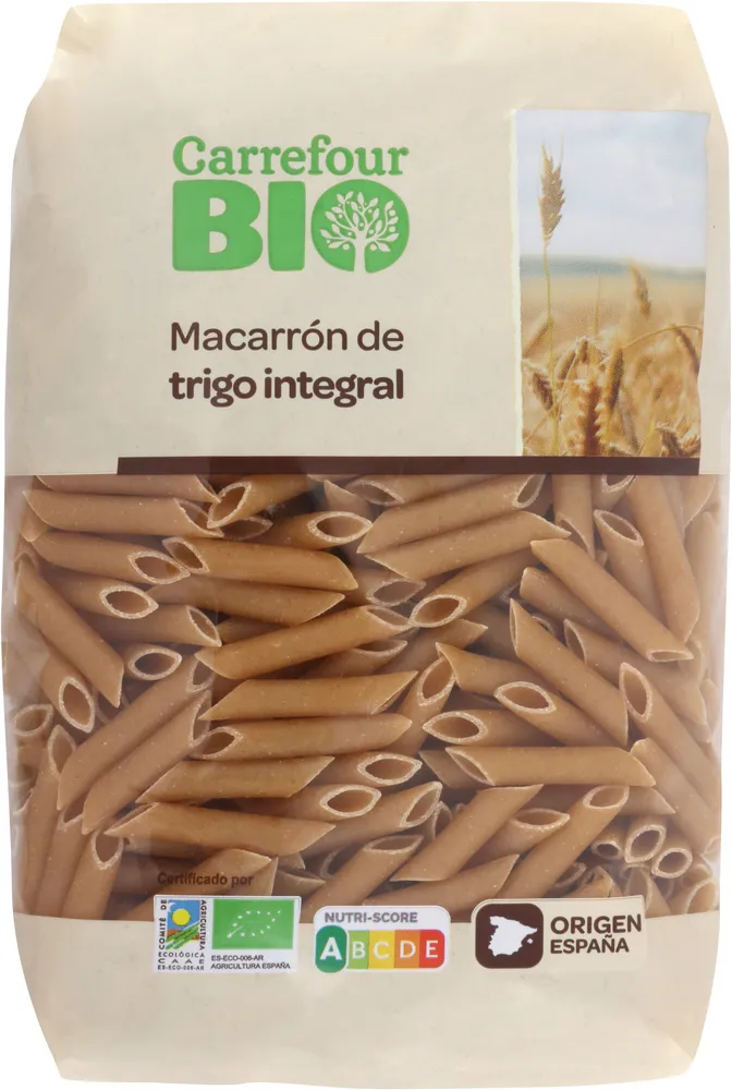 Macarrón de trigo integral