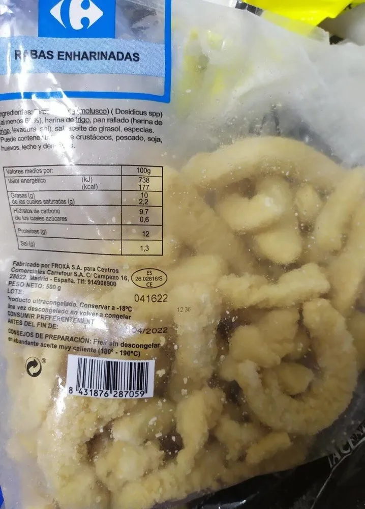 Rabas enharinadas