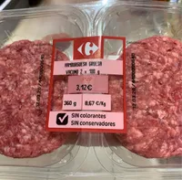 Hamburguesa Gruesa Vacuno 2x180g