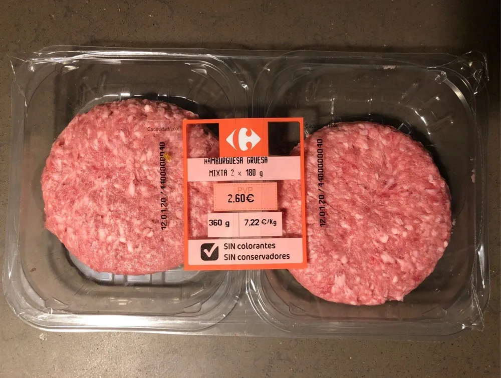 Hamburguesa gruesa mixta