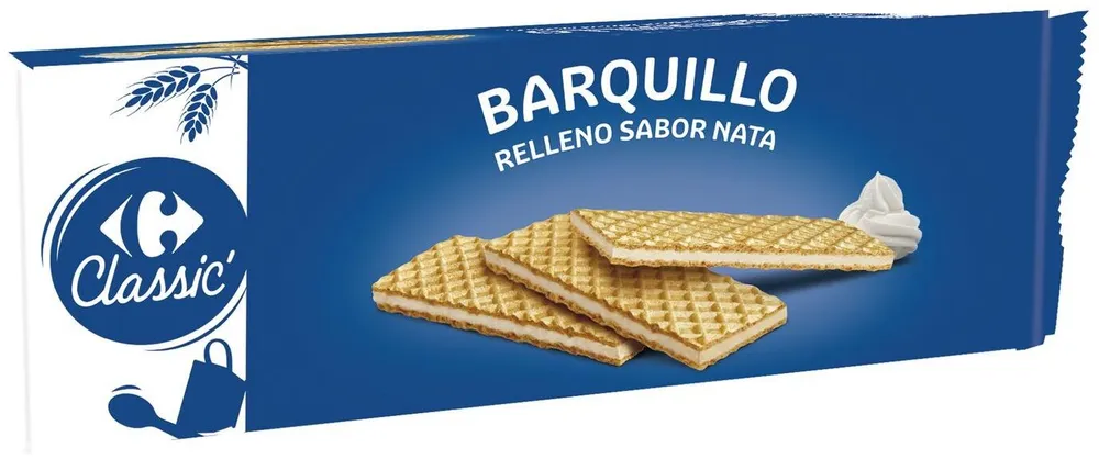 Barquillo Relleno Sabor A Nata