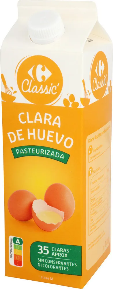 Clara de huevo