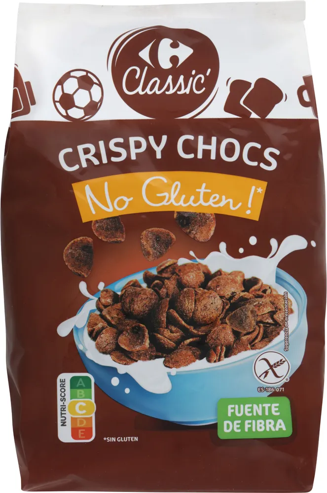Cereales crispy chocolate sin gluten
