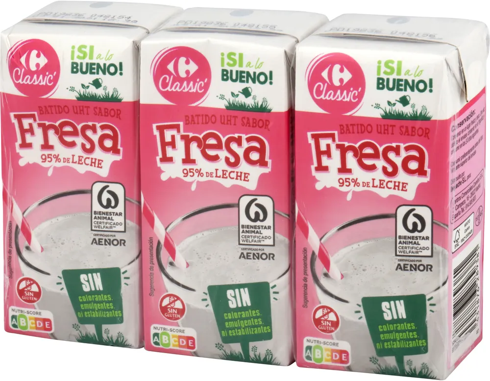 Batido de fresa