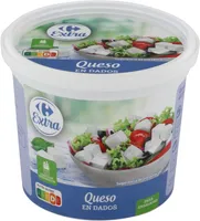 Queso en dados para ensalada