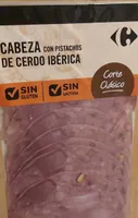 Cabeza de cerdo ibérico con pistachos