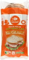 Pan de molde con semillas sin gluten