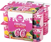 Yogur 00% Con Frutas (Fresa, Piña Y Fdb)