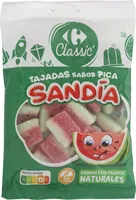 Caramelo de goma tajadas sabor pica sandía