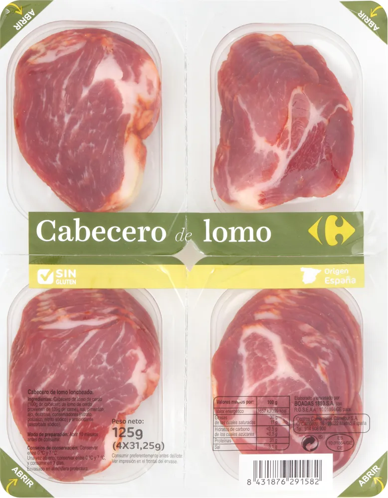 Cabecero De Lomo Loncheado
