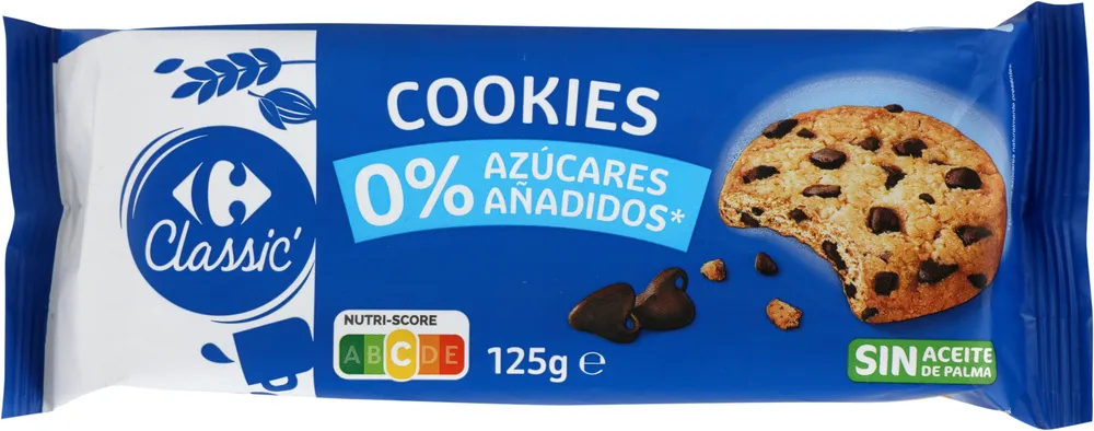 Cookies 0% azúcares añadidos