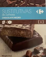 Barrita sustitutiva de chocolate negro