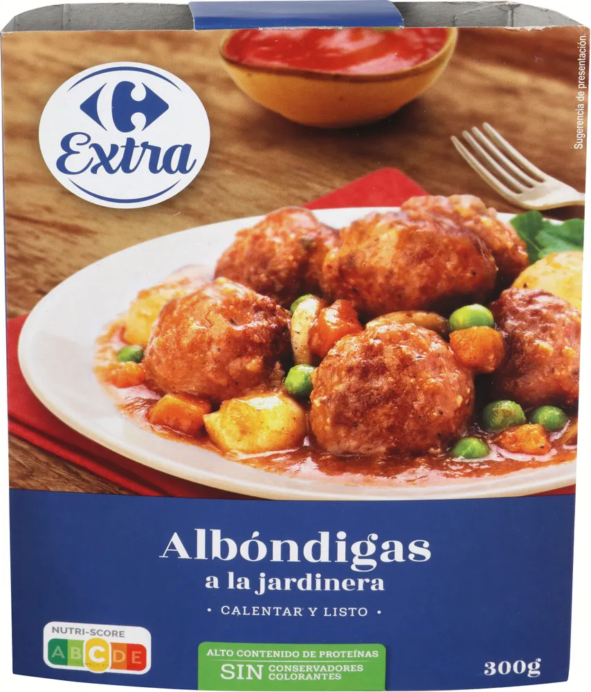 Albóndigas a la jardinera