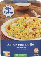 Arroz con pollo y verduras