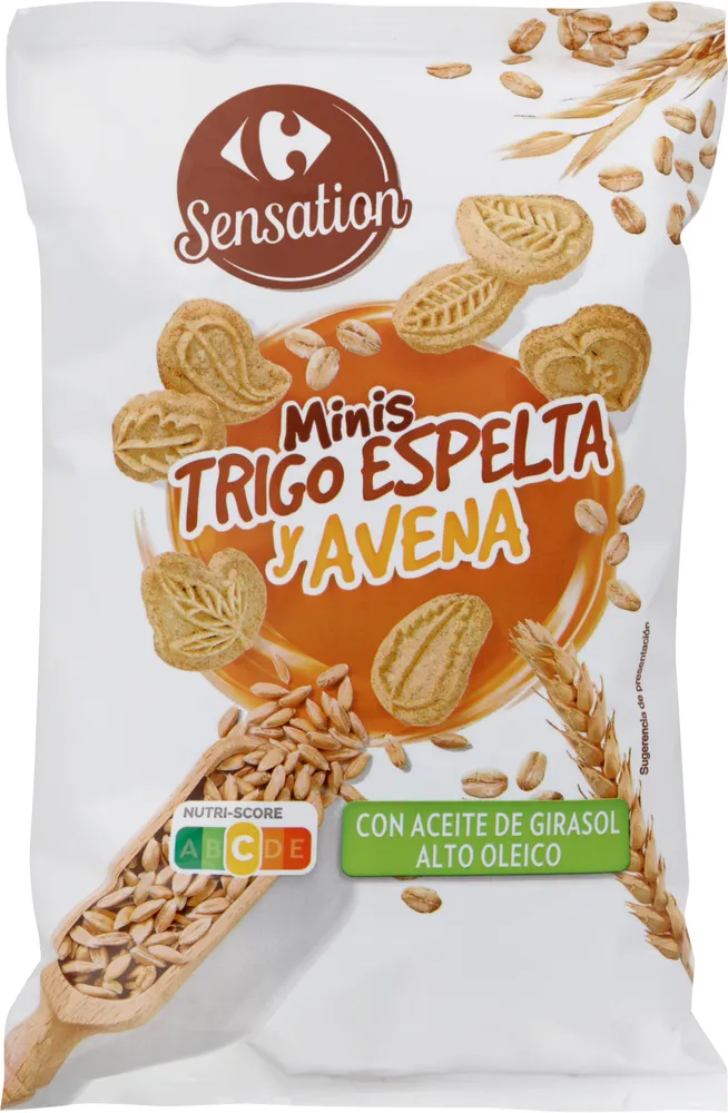 Galleta con trigo espelta y avena