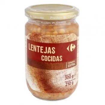 Lentejas cocidas extra