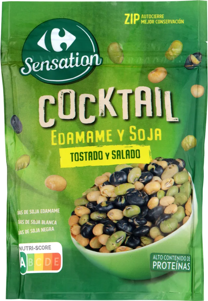 Cocktail edamame y soja