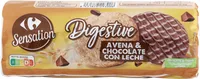 Digestive avena y chocolate con leche