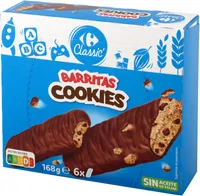 Galletas cookies barritas