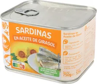 Sardinas en aceite de girasol