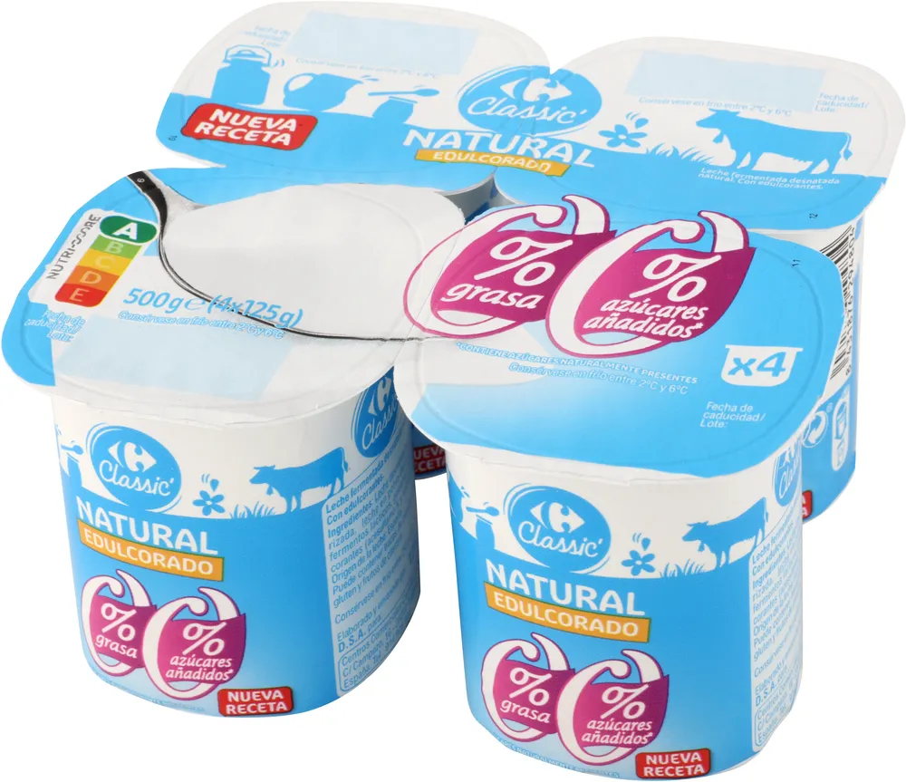 Yogur natural edulcorado 00%