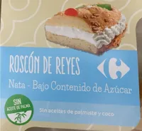 Roscón de Reyes - nata - bajo contenido de azúcar