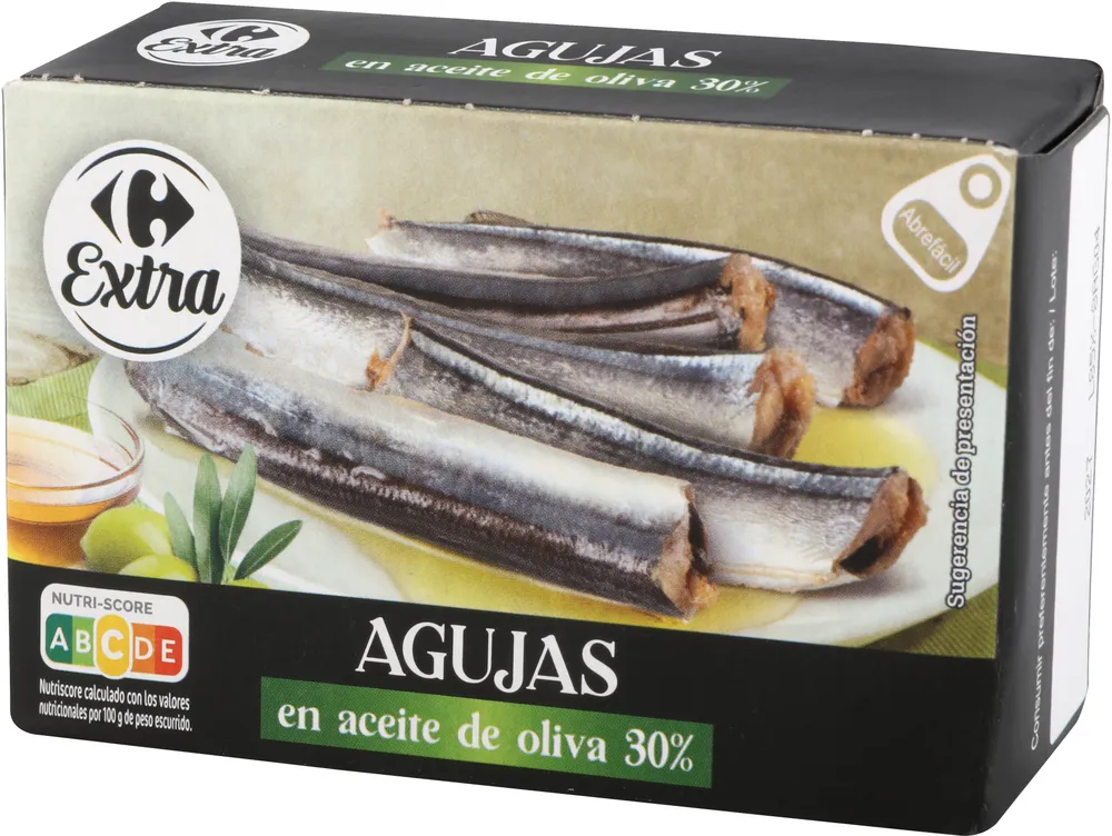 Agujas en aceite de oliva 30%