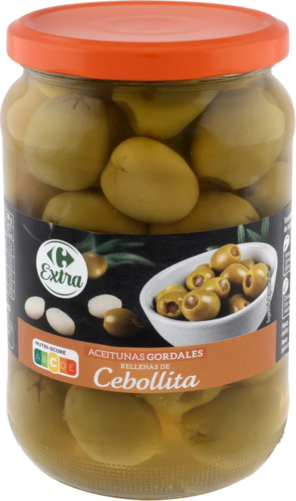 Aceitunas Gordales rellenas de Cebollita
