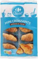 Mini croussants bañados al cacao