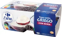 Yogur griego con mora