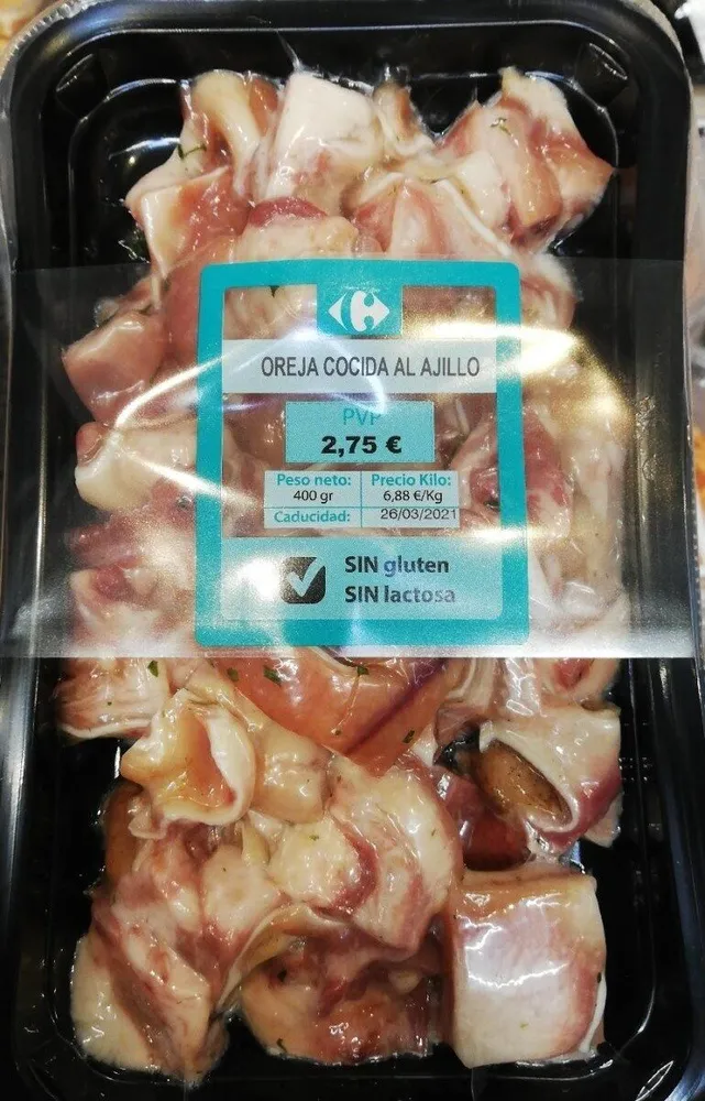 Oreja cocida