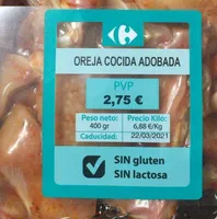 Oreja cocida adobada