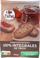 Panecillos tostados 100% integral de trigo