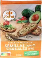 Panecillos tostados con semillas y cereales